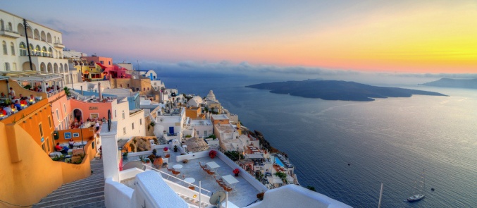 Santorini island: the most popular destination in the Mediterranean basin